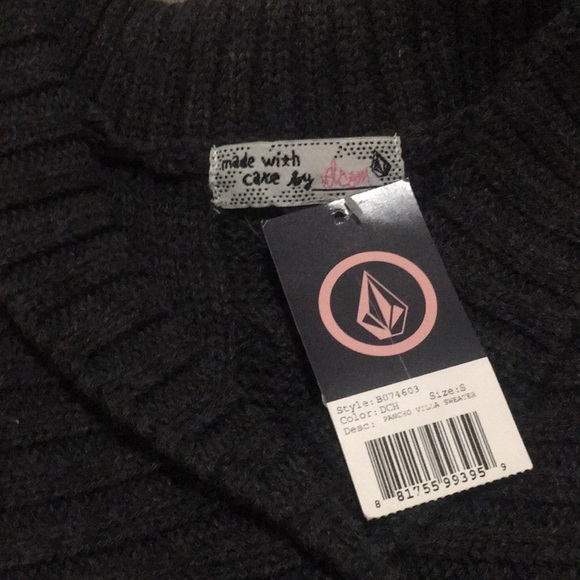 🆕 Volcom | Gray | Pancho Villa Sweater | Sz S - Picture 3 of 8